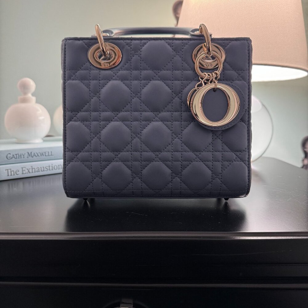 Lady Dior Bag Small Denim Blue $2551 Used